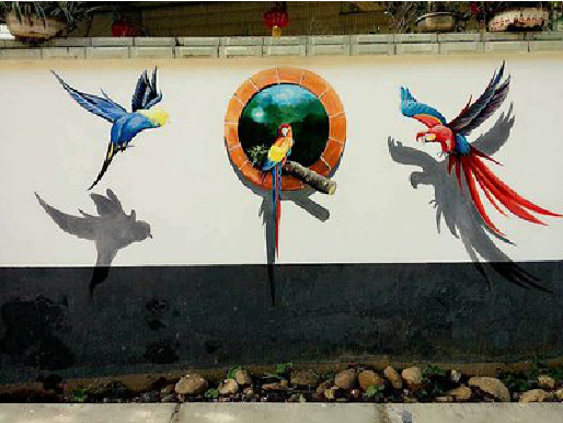 岑溪视觉错位-3D墙绘设计